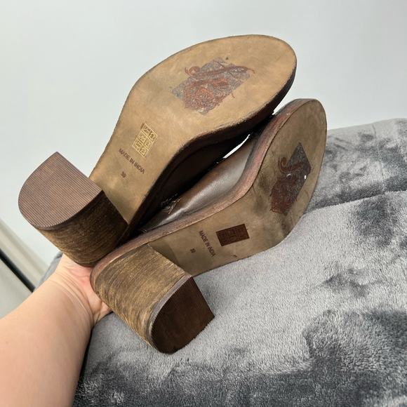 Free People City of Lights Open Toe Booties Lace Up - Picture 6 of 8